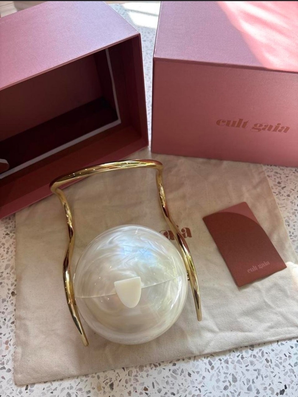 Cult Gaia Pearl Ivory Acrylic Bag - Picture 5 of 7